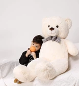 SOLE 175 cm Papyonlu DEV Boy Peluş Ayı - % 100 YERLİ thumbnail 7