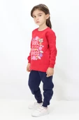 Kız Çocuk Baskılı Pijama Takımı thumbnail 12