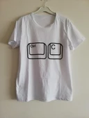 MODAVALS CTRL C/CTRL V BABA ÇOCUK TSHIRT AİLE KOMBİN - BEYAZ thumbnail 4