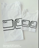 MODAVALS CTRL C/CTRL V BABA ÇOCUK TSHIRT AİLE KOMBİN - BEYAZ thumbnail 3