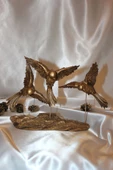 Kırlangıç Ebabil Kuşları Biblo Gold thumbnail 3