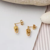 Tiffany 14 Ayar Sarı Altın Küpe thumbnail 3