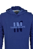 Erkek Kapüşonlu Baskılı Basic Sweatshirt R2222 BGL-ST03194 thumbnail 5