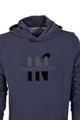 Erkek Kapüşonlu Baskılı Basic Sweatshirt R2222 BGL-ST03194 thumbnail 6