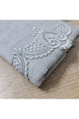 Sultani kadife havlu gri thumbnail 2