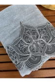 melis kadife havlu gri 50 × 90 thumbnail 2