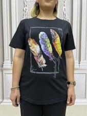 Turuncu 3 Yaprak Tshirt - SİYAH thumbnail 2