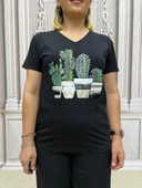 Kaktüs Tshirt - SİYAH thumbnail 5