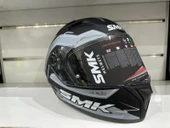 Kask Smk MA261Stellar Bolt Mat Siyah/Gri thumbnail 4