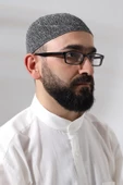 Melanj Dantel Detaylı Örme Gold Namaz Takkesi thumbnail 2