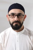 Lacivert Safir Dantel Detaylı Örme Namaz Takkesi thumbnail 6