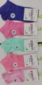 ESİNTİ BAYAN BAMBU PATİK PASTEL RENKLİ ÇORAP 6 ADET thumbnail 1