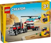 LEGO Creator 31146 Flatbed Truck with Helicopter thumbnail 1