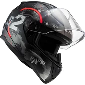 LS2 RAPID 2 CIRCLE MAT TITANIUM-TURUNCU KASK thumbnail 2