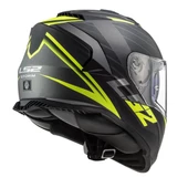 LS2 STORM 2 NERVE MAT SİYAH-NEON SARI KASK thumbnail 2