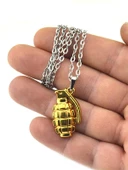 El Bombası - Grenade - Kolye - Gold Görünümlü thumbnail 5