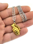 El Bombası - Grenade - Kolye - Gold Görünümlü thumbnail 3