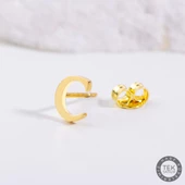 14 Ayar Altın C Harf Küpe 0,45 gr thumbnail 1
