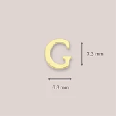 14 Ayar Altın G Harf Küpe 0,46 gr thumbnail 4
