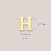 14 Ayar Altın H Harf Küpe 0,53 gr thumbnail 4