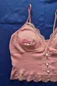 Moda Kadın Pedli Büstiyer Crop thumbnail 7