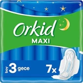 Orkid Maxi Hijyenik Ped Gece 7'li thumbnail 1