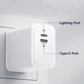 Sprange PLT27  Usb Lightning Pd 27W Şarj Adaptörü Lightning Kablo thumbnail 2