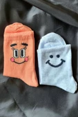 2 Çift Emojili Mevsimlik Çorap thumbnail 2