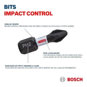 Bosch ImpactC Vidalama Çift Uç PH2*65mm 8'li - 2608522337 thumbnail 3