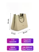 Kriste Bell Kadın Çanta Bej 7140 thumbnail 2