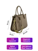 Kriste Bell Kadın Çanta Taupe 26541 thumbnail 2