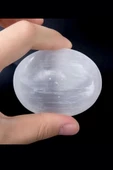 Beyaz Selenit Masaj Terapi Taşı - Oval thumbnail 3