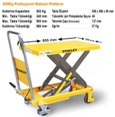 Stanley X500 500Kg Profesyonel Makaslı Platform thumbnail 7