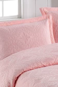 Ivy Pudra Çift Kişilik Microfiber Kapitone Yatak Örtüsü thumbnail 2
