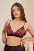 Saten Bralet Jodi Dark Bordo thumbnail 1
