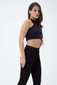 Kadın Kaşkorse Crop Atlet  Lacivert thumbnail 2