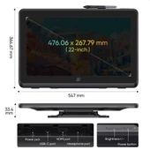XP-Pen Artist 22 Plus Grafik Ekran Tablet Drawing Display thumbnail 3