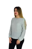 Kadın Kol Güpürlü Bluz Ry-17570 thumbnail 3