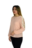 Kadın Kol Güpürlü Bluz Ry-17570 thumbnail 4