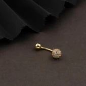 Kadın 14 Ayar Atın Göbek Piercing thumbnail 4