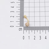 Kadın 14 Ayar Atın Göbek Piercing thumbnail 6