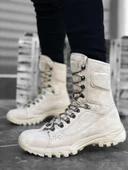 Bağcıklı Krem Askeri Postal Bot thumbnail 4