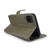 Huawei P40 Lite Kılıf FitCase Fabric Kapaklı Cüzdanlı thumbnail 2