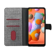 Huawei P40 Lite Kılıf FitCase Fabric Kapaklı Cüzdanlı thumbnail 7