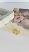 Ay Yıldız Çelik Kolye Sns200206 thumbnail 3