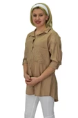 Kadın Cep Taşlı Ayrobin Gömlek BGL-ST03699 thumbnail 9