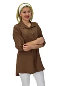 Kadın Cep Taşlı Ayrobin Gömlek BGL-ST03699 thumbnail 11