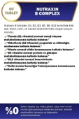 Nutraxin B Complex Vitamin 60 Kapsül thumbnail 3