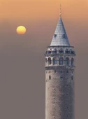 Galata'da Gün Doğumu - Kanvas Tablo thumbnail 1