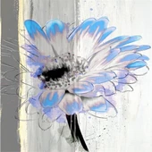Gerbera İllustrasyon - Kanvas Tablo thumbnail 1